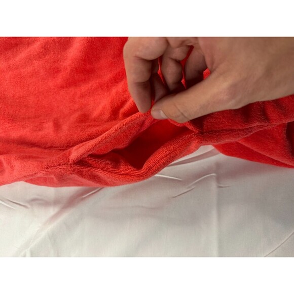 Ivory Ella Swimwear Womens Size Small Cover Up Red Sleeveless V Neck Hooded - Picture 6 of 10